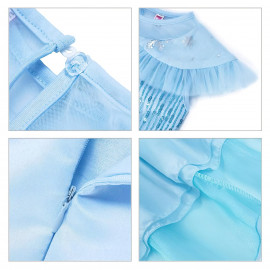 Detský kostým ELSA snow s vlečkou a doplnkami 134-146 XL