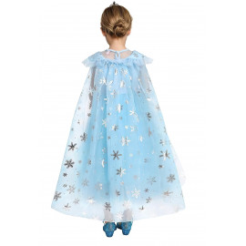 Detský kostým ELSA snow s vlečkou a doplnkami 134-146 XL