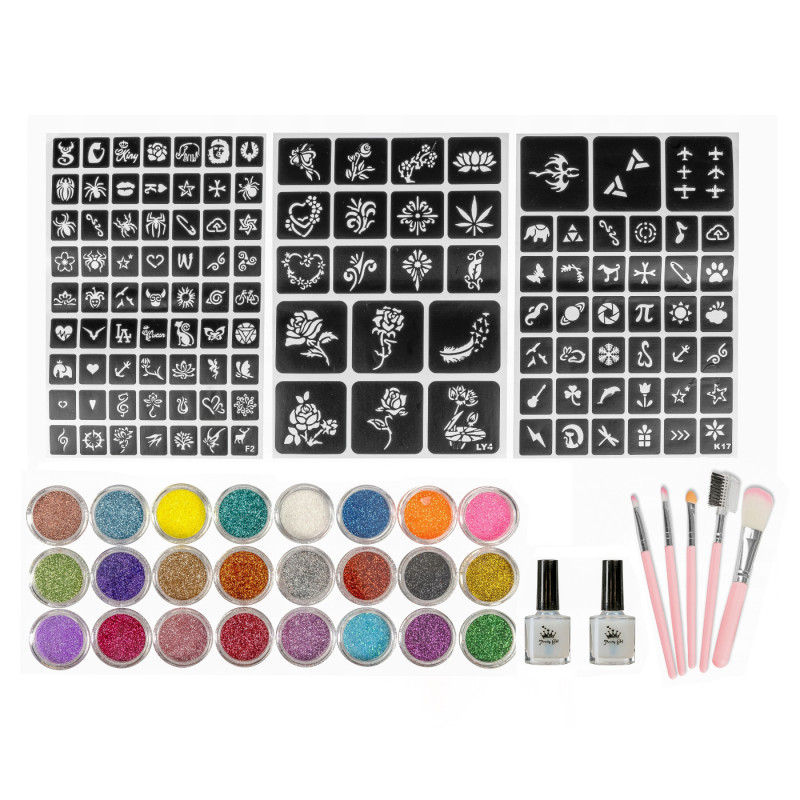 Sada tetovania Glitter 24ks
