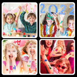 Sada tetovania Glitter 24ks