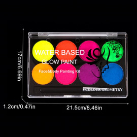 Detská sada farieb na tvár a telo neonová 8ks