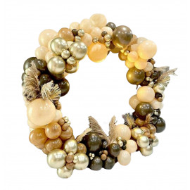 Veľká sada balónikov na girlande béžovo-hnedá 112 ks