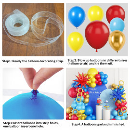 Veľká sada balónikov na girlande Chain Star 70ks Veľká sada balónikov na girlande Chain Star 70ks