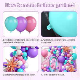 Veľká sada balónikov na girlande Beauty Pink 70ks