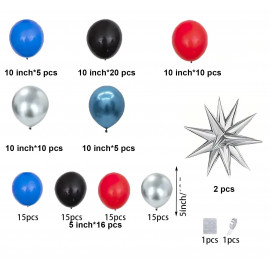 Veľká sada balónikov na girlande Spider collection 70ks Veľká sada balónikov na girlande Spider collection 70ks