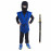 Detský kostým Ninja modrý s katanou 116-128 M