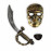 Detský kostým Pirát s mečom a maskou 117-128 M