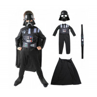 Detský kostým Star wars Darth Vader s doplnkami 122-134 L