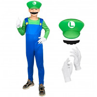 Detský kostým Super Mario Luigi 122-134 L