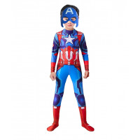 Detský kostým Superhrdina Kapitán Amerika s maskou 110-122 M