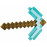 Diamantový krompáč Minecraft 45 cm penový