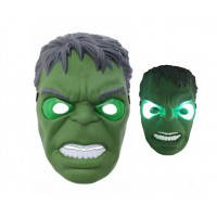 Hulk svietiaca maska zelená