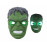Hulk svietiaca maska zelená