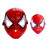 Spiderman svietiaca maska červená