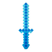 Svietiaci diamantový meč so zvukmi Minecraft 45cm