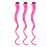 Vlnitý príčesok ružový so sponkou 35cm Pink curly extension 3ks