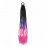 Copíky s gumičkou Crazy braids Pink 60cm