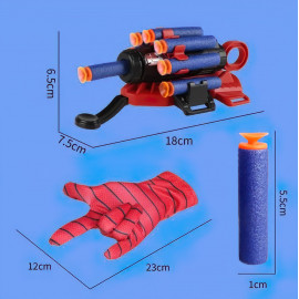 Detský kostým Spiderman s vystrelovákom 98-110 S