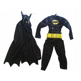 Detský kostým Svalnatý Batman s maskou 122-128 L