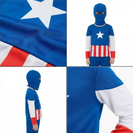 Detský kostým Kapitán Amerika 110-122 M