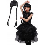 Detský kostým Wednesday s parochňou 110-122 M