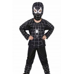Detský kostým Spiderman čierny 122-134 L