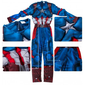 Detský kostým Svalnatý Kapitán Amerika 122-134 L