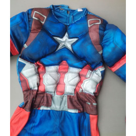 Detský kostým Svalnatý Kapitán Amerika 122-134 L