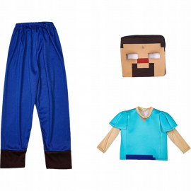 Detský kostým Minecraft Steve 116-122 M