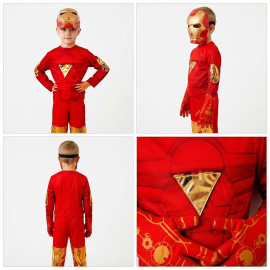 Detský kostým Iron man s maskou a rukavicami 122-134 L