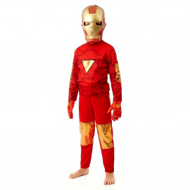 Detský kostým Iron man s maskou a rukavicami 122-134 L
