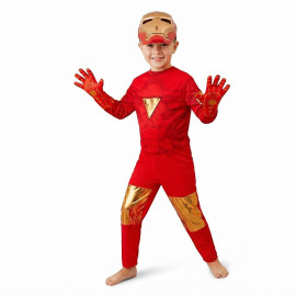 Detský kostým Iron man s maskou a rukavicami 122-134 L