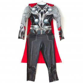 Detský kostým Svalnatý Thor s plášťom 98-110 S