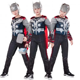 Detský kostým Svalnatý Thor s plášťom 98-110 S