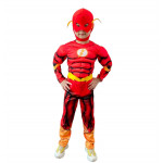 Detský kostým Svalnatý Flash s maskou 98-110 S