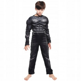 Detský kostým Svalnatý Čierny panter 122-134 L