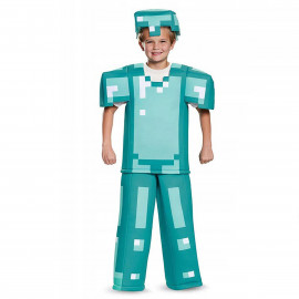 Detský kostým Minecraft Steve diamantový 116-122 M