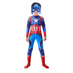 Detský kostým Superhrdina Kapitán Amerika s maskou 110-122 M