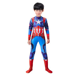 Detský kostým Superhrdina Kapitán Amerika s maskou 110-122 M