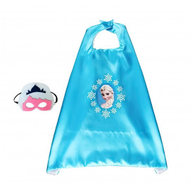 Detský karnevalový prevlek Frozen Elsa s vločkami 2v1