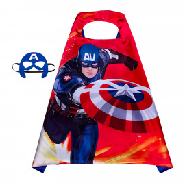 Detský karnevalový prevlek Superhrdina Kapitán Amerika 2v1