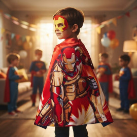 Detský karnevalový prevlek Superhrdina Iron man 2v1