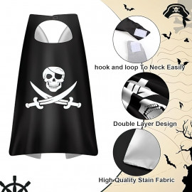 Detský karnevalový prevlek Pirát 2v1