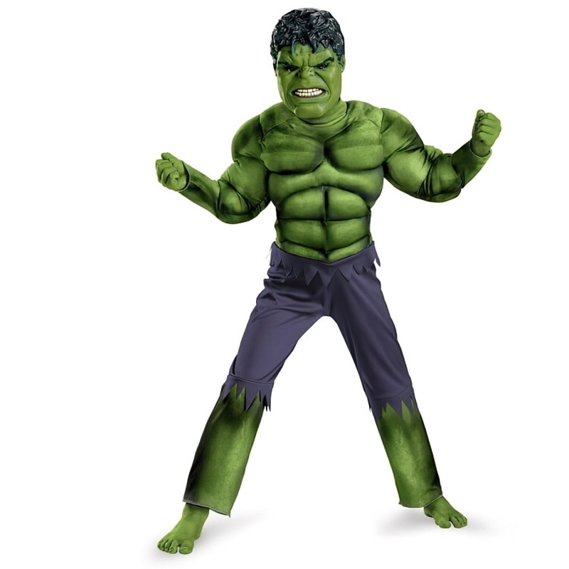 Detský kostým Svalnatý Hulk s maskou 110-122 M Detský kostým Svalnatý Hulk s maskou 110-122 M