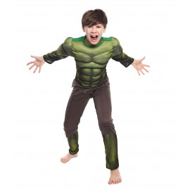 Detský kostým Svalnatý Hulk s maskou 110-122 M