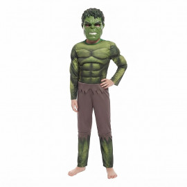 Detský kostým Svalnatý Hulk s maskou 110-122 M