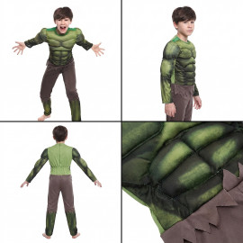 Detský kostým Svalnatý Hulk s maskou 110-122 M