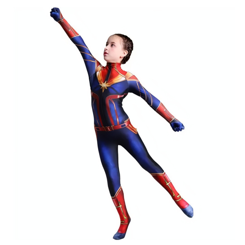 Detský kostým Superhrdinka Captain Marvel 122-134 L