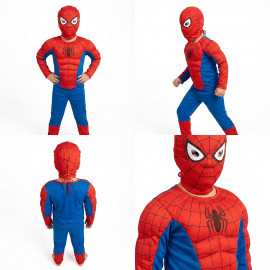Detský kostým Spiderman Muscle 122-134 L