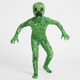Detský kostým Minecraft Creeper Premium s maskou 122-134 L